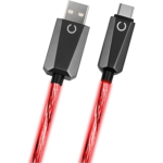 Câble KONIX LED USB 2.0 A Vers USB-C 1,2M - Rouge